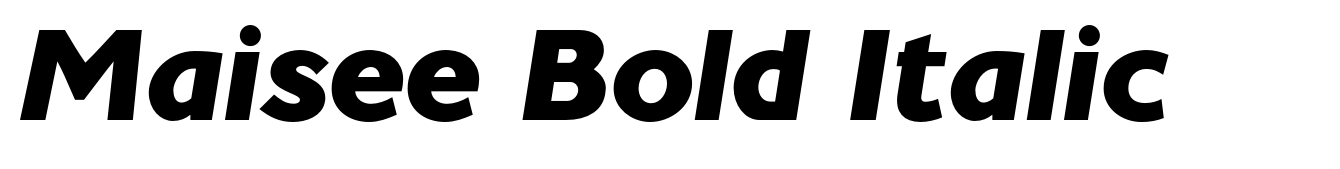 Maisee Bold Italic
